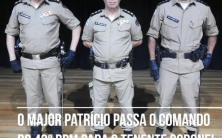 Major Afrânio, da PM de Guaxupé, assume o comando do 43º Batalhão de Paraíso