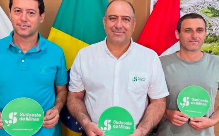 Presidente da Associação dos Cafeicultores do Sudoeste de Minas divulga a instituição em visitas a prefeitos do Sul de Minas