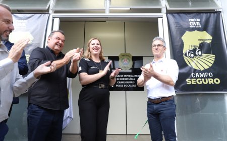 Governo de Minas instala delegacia rural e reforça segurança no campo em Poços de Caldas