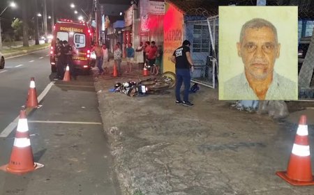 Idoso de 62 anos morre após perder controle da moto e bater contra pilar em Passos