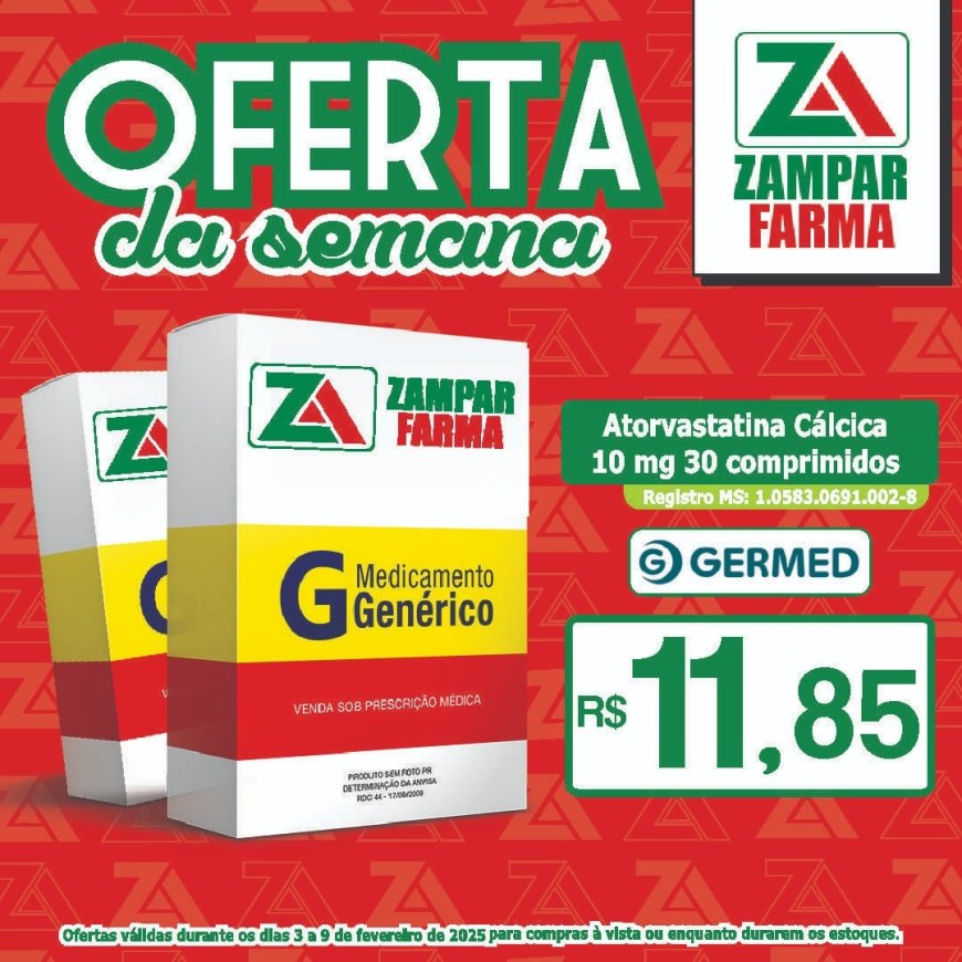 Ofertas de 3 a 9 de fevereiro na Zampar Farma