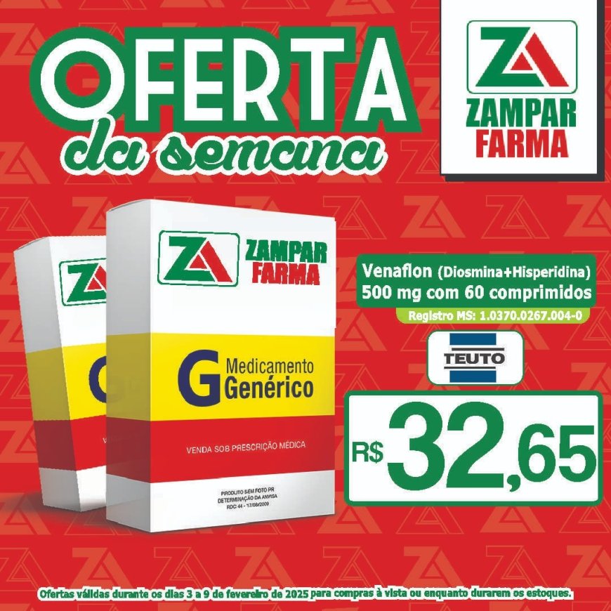 Ofertas de 3 a 9 de fevereiro na Zampar Farma