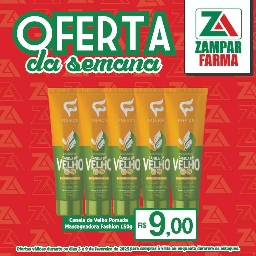 Ofertas de 3 a 9 de fevereiro na Zampar Farma