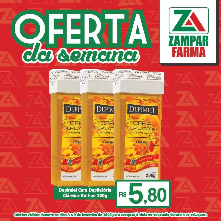 Ofertas de 3 a 9 de fevereiro na Zampar Farma