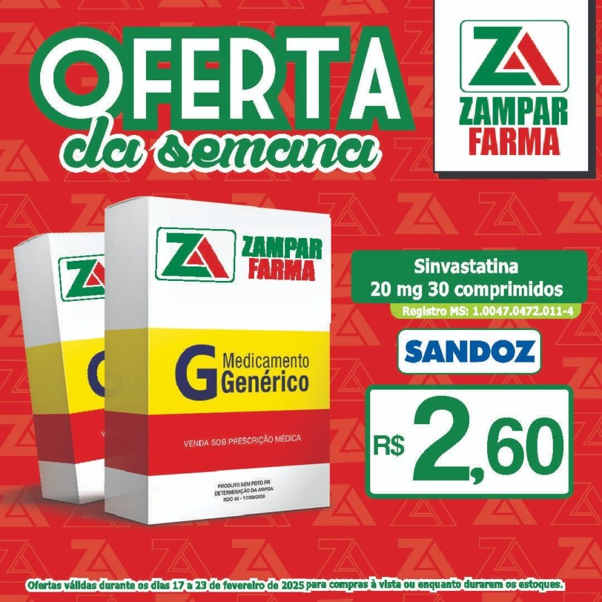 Ofertas de 17 a 23 de fevereiro na Zampar Farma