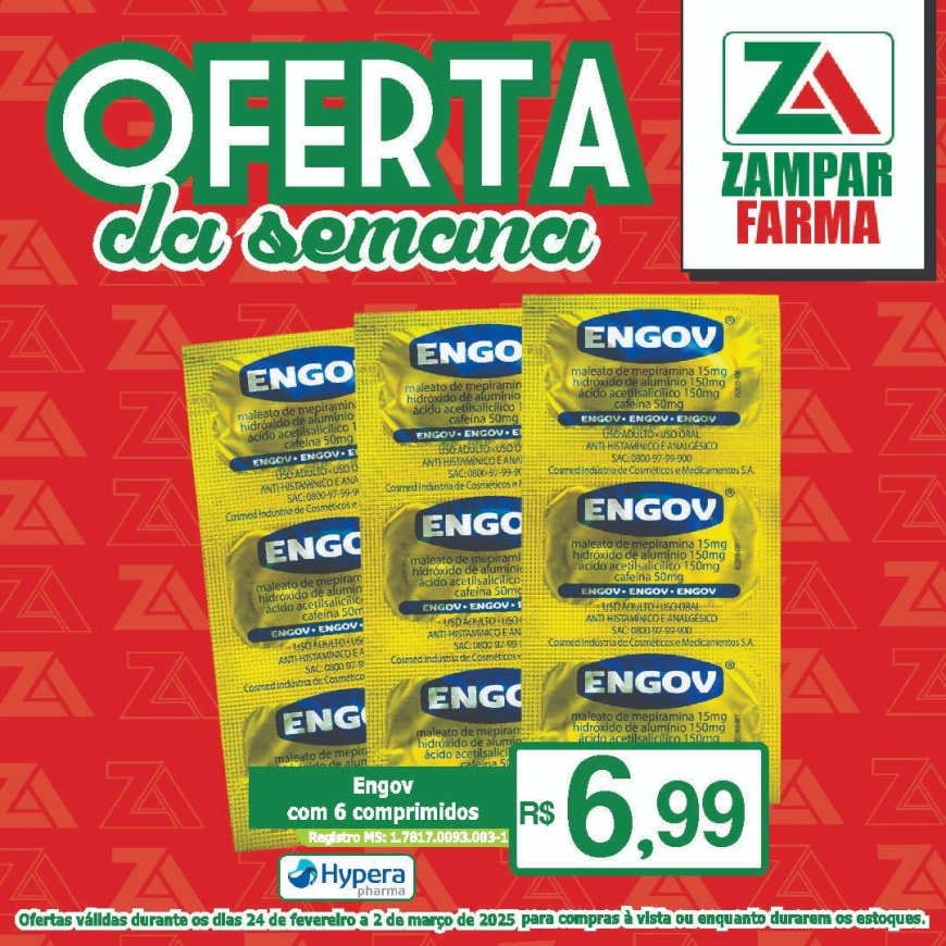 Ofertas de 24 de fevereiro a 2 de março na Zampar Farma