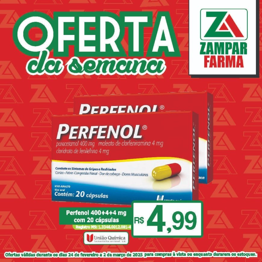Ofertas de 24 de fevereiro a 2 de março na Zampar Farma