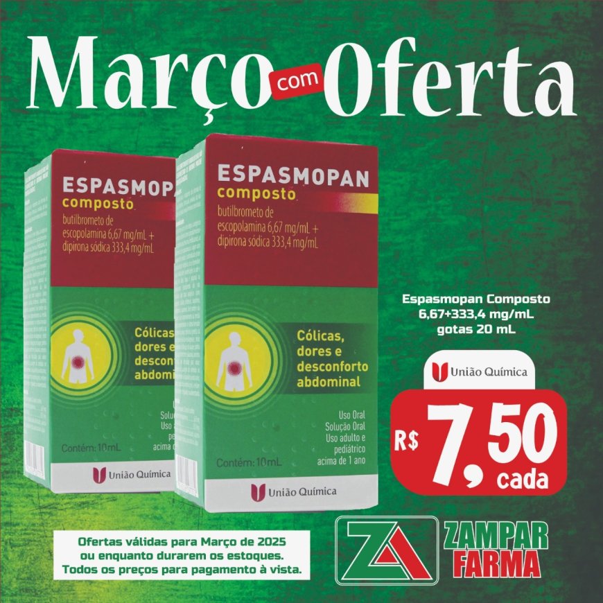 Ofertas de Março na Zampar Farma