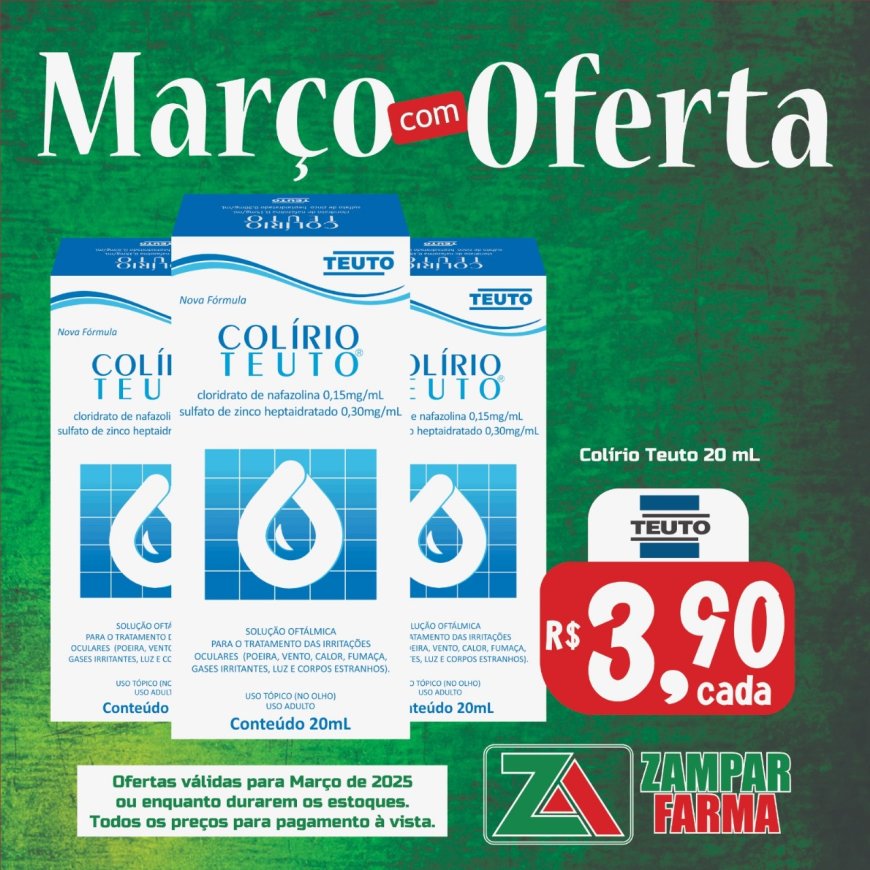 Ofertas de Março na Zampar Farma