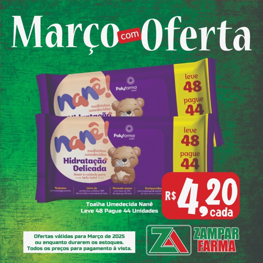 Ofertas de Março na Zampar Farma