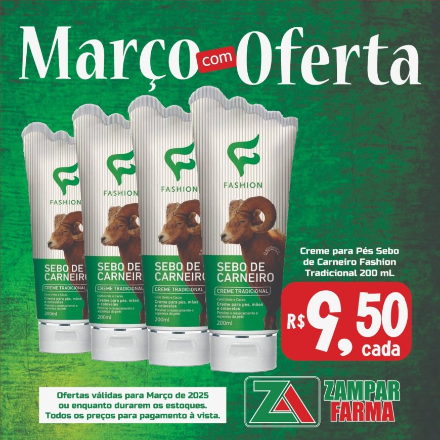Ofertas de Março na Zampar Farma