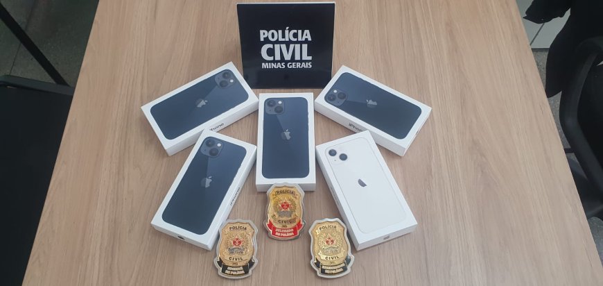 Polícia Civil recupera iPhones furtados por funcionário em esquema de fraude interna: prejuízo estimado é de R$ 18 mil
