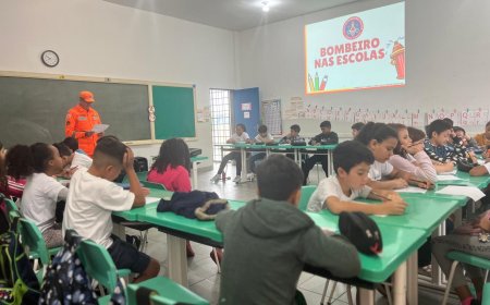 Em Guaxupé, crianças são instruídas através do projeto "Bombeiro nas Escolas"