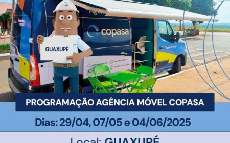 Agência Móvel da Copasa está em Guaxupé nesta terça-feira, 29
