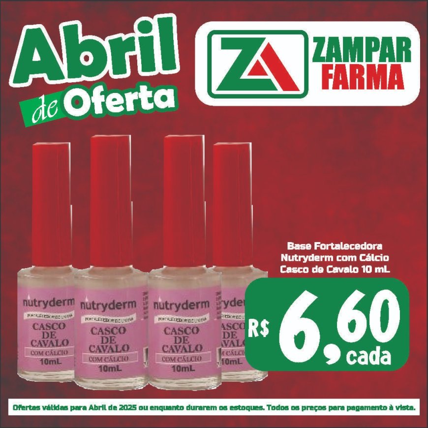 Ofertas de Abril na Zampar Farma