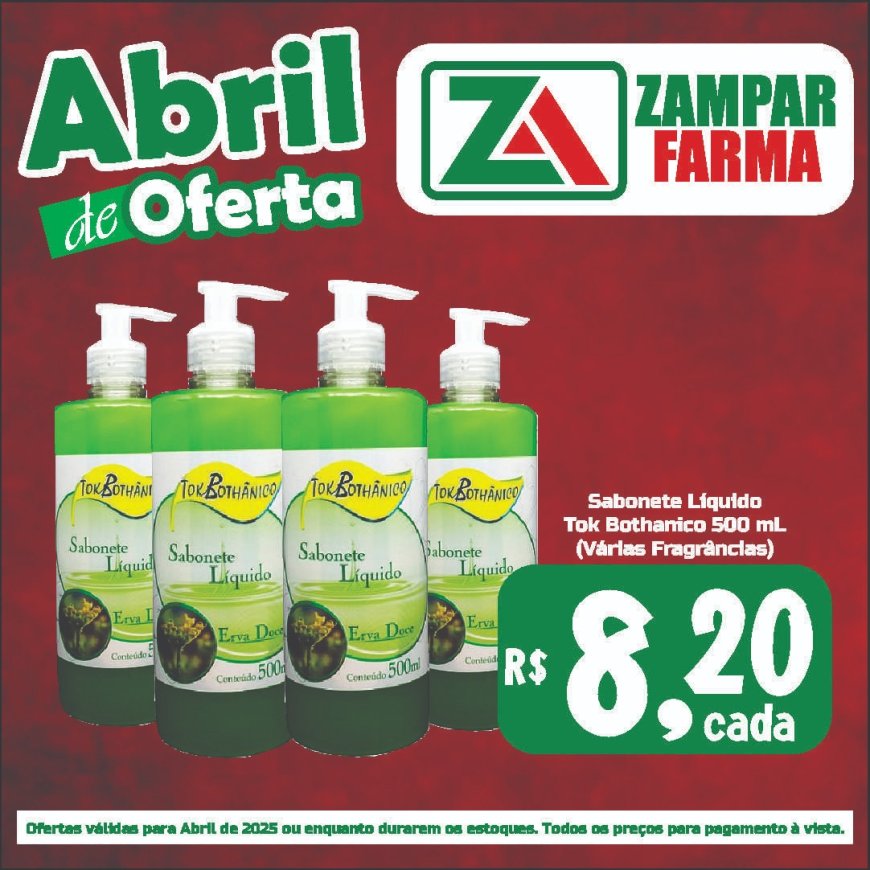 Ofertas de Abril na Zampar Farma