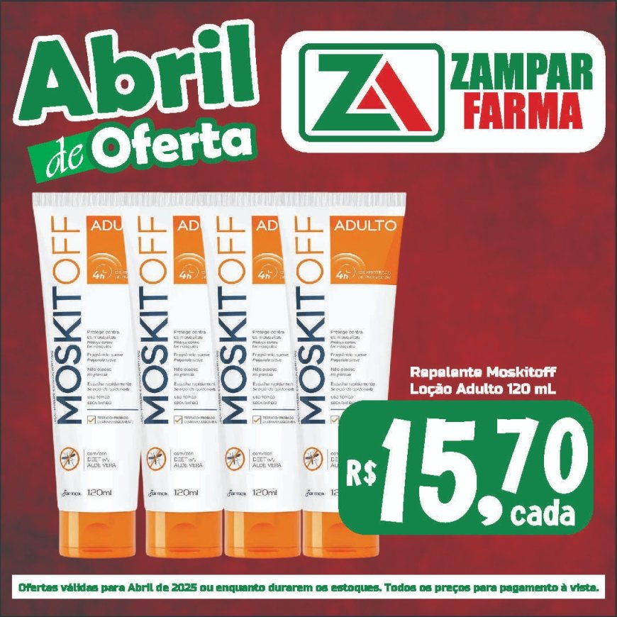 Ofertas de Abril na Zampar Farma