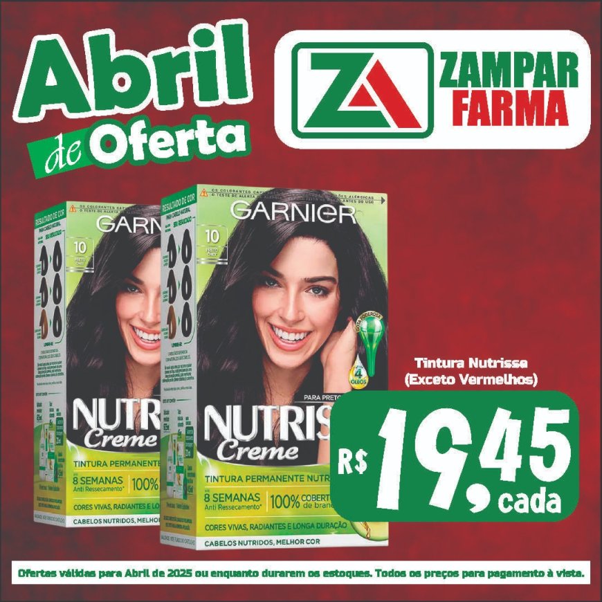 Ofertas de Abril na Zampar Farma