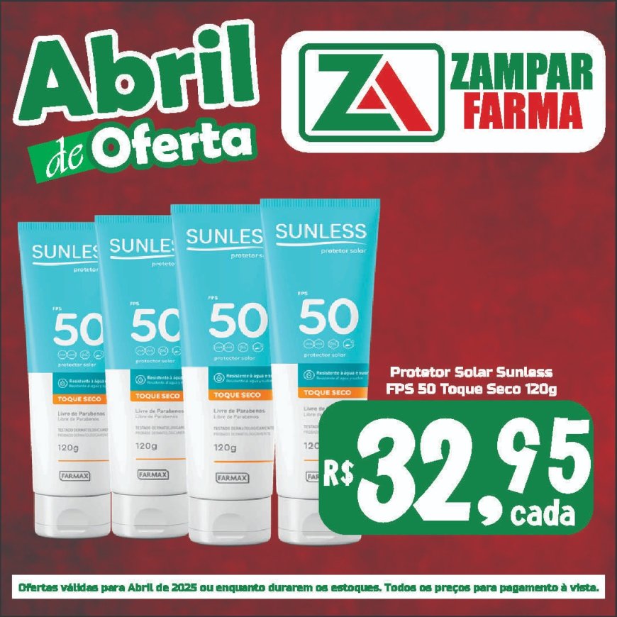 Ofertas de Abril na Zampar Farma