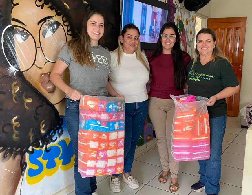 Voluntários da Cemig doam mais de 29 mil absorventes femininos para instituições mineiras