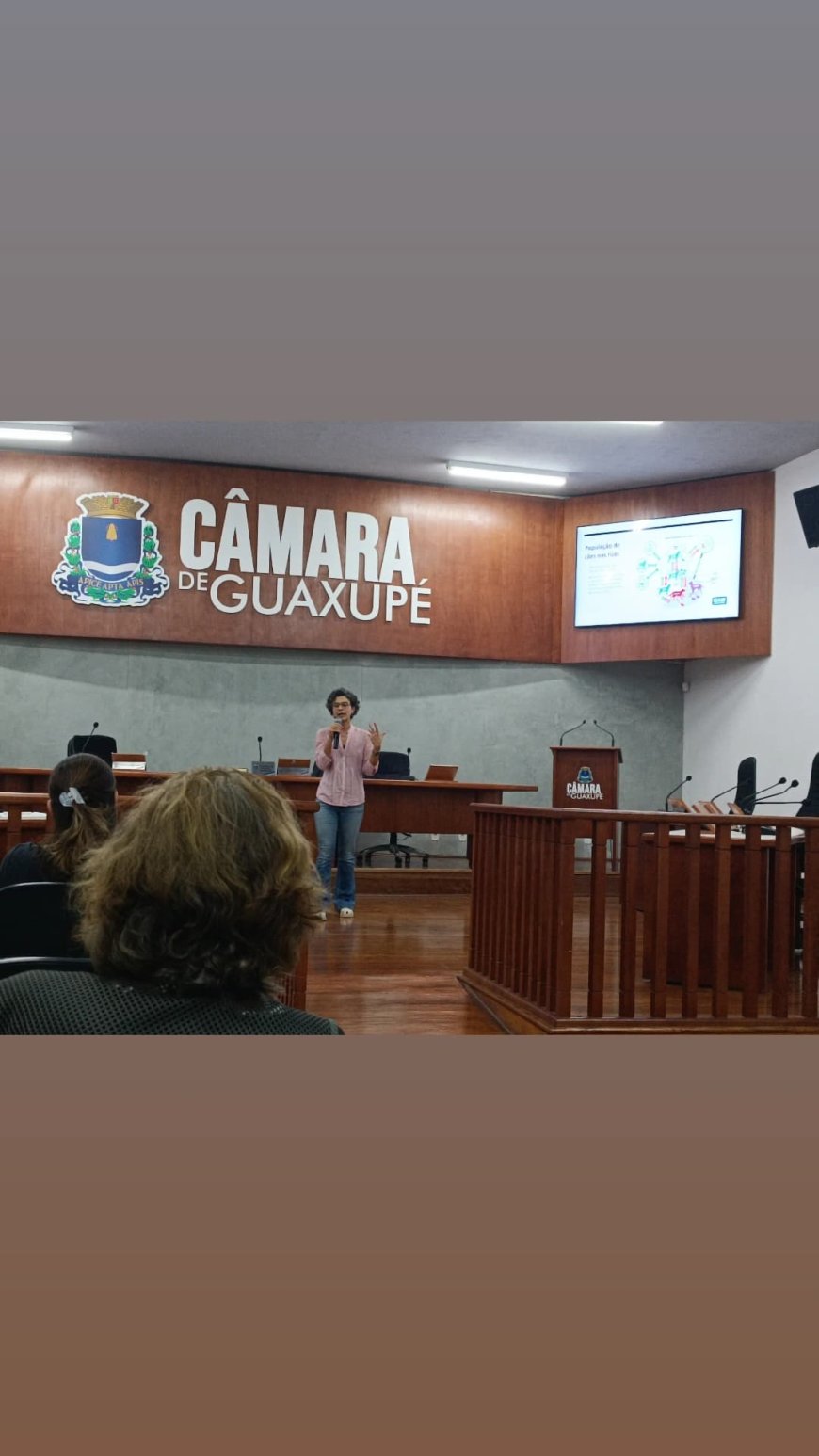 Palestra sobre o Centro de Acolhimento Transitório de Animais