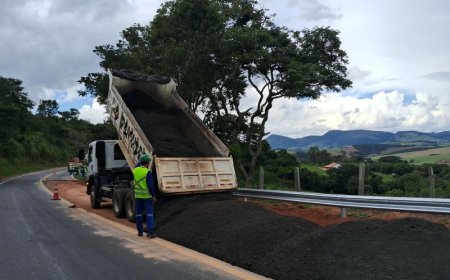 EPR Sul de Minas realiza obras de manutenção viária em rodovias da região