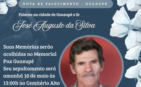 Nota de Falecimento: José Augusto da Silva