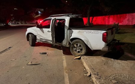 Veículo colide violentamente contra a lateral de caminhonete, causando mal-estar em uma das passageiras no Sul de Minas