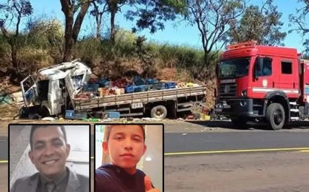 Pai e filho, moradores em Jacuí, morrem em acidente com caminhão entre Batatais e Altinópolis