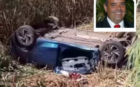 Comunicador capota veículo e morre na MG-449, estrada que liga Mococa a Arceburgo