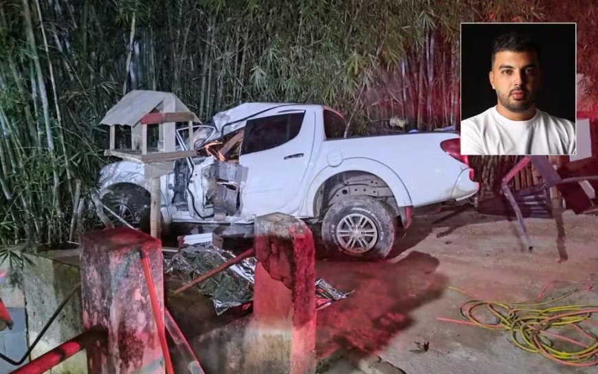 Vereador de 32 anos morre após perder controle da direção e bater caminhonete contra muro no Sul de Minas
