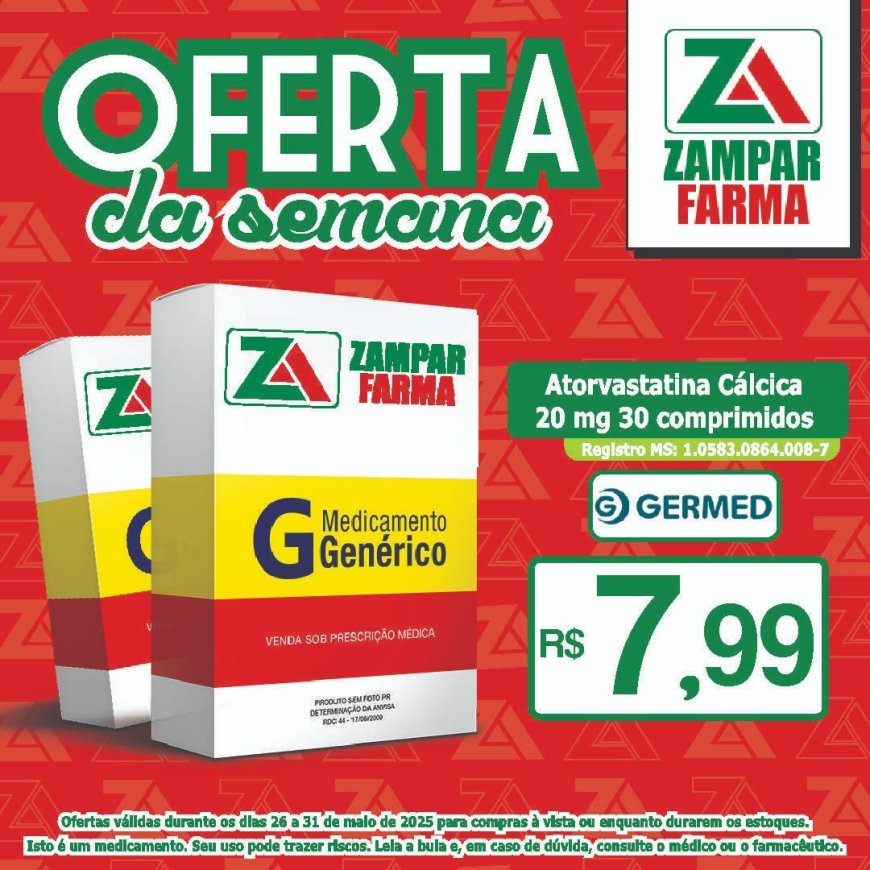 Ofertas dos dias 26 a 31 de maio na Zampar Farma