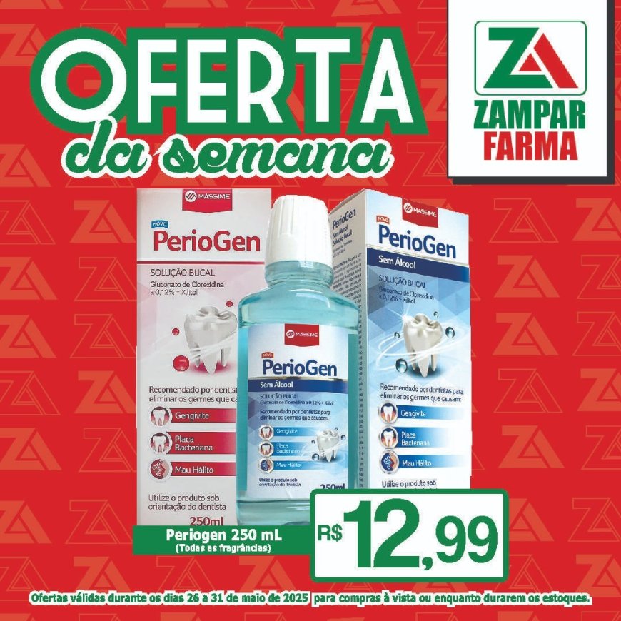 Ofertas dos dias 26 a 31 de maio na Zampar Farma