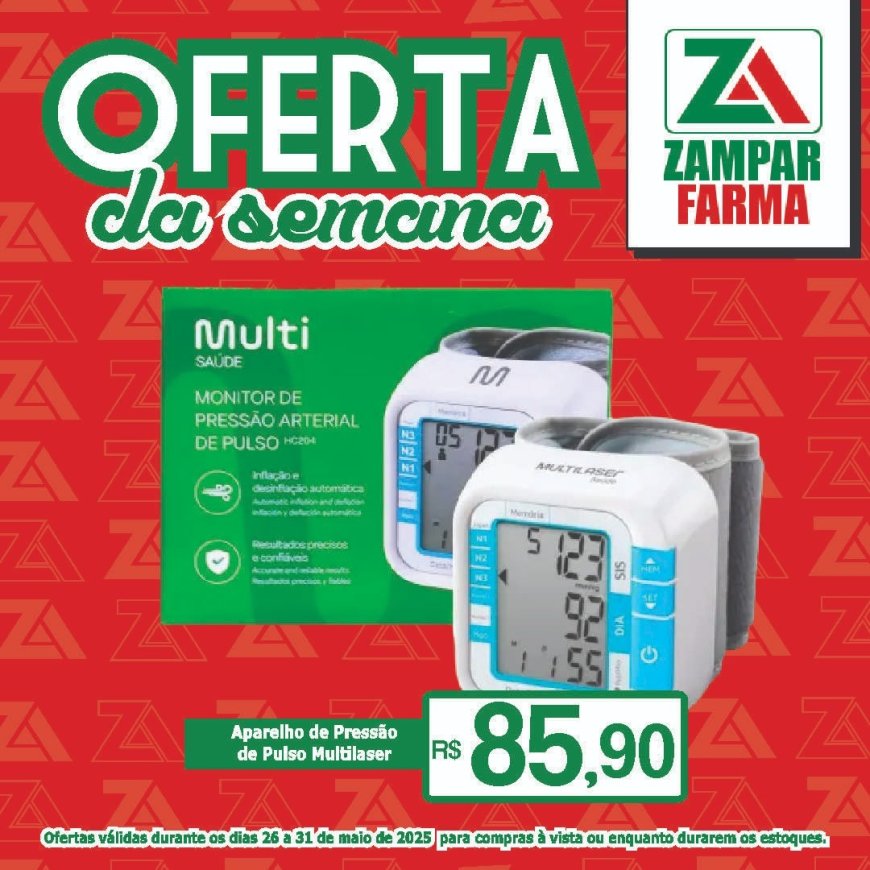 Ofertas dos dias 26 a 31 de maio na Zampar Farma