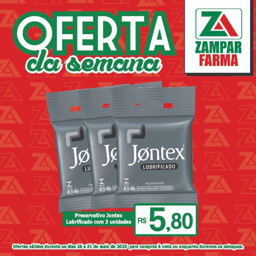 Ofertas dos dias 26 a 31 de maio na Zampar Farma