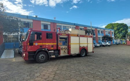 Curto circuito em ventilador causa princípio de incêndio no Ginásio em Guaxupé