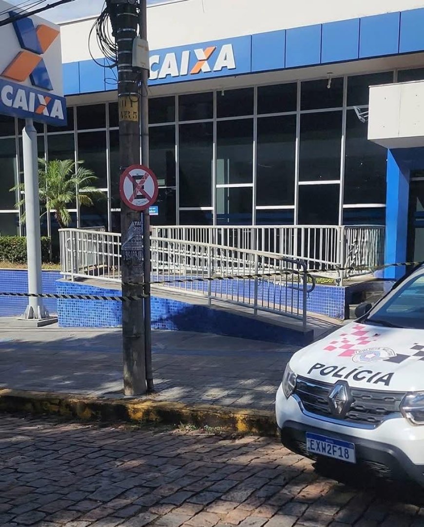 Em assalto frustrado à Caixa Econômica Federal de Mococa, bandidos queriam levar R$2 milhões