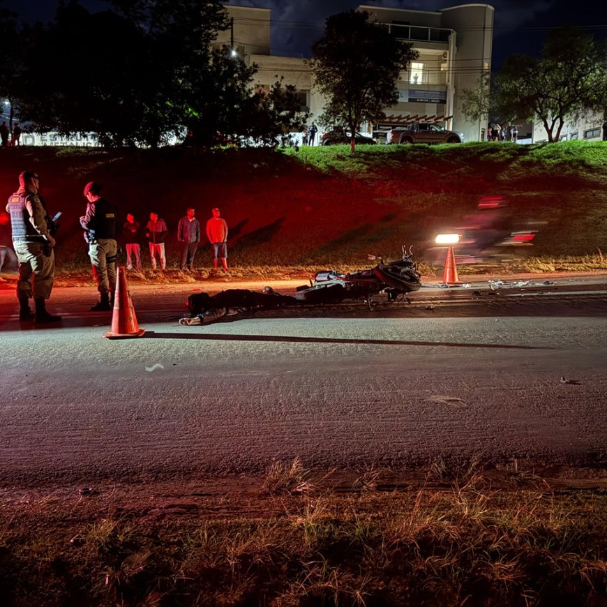 Mais acidente no Sul de Minas: Motociclista morre após bater com caminhão na MG-184, em Areado