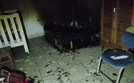 Após brigar com a esposa, homem ateia fogo em móveis da própria residência em Guaxupé