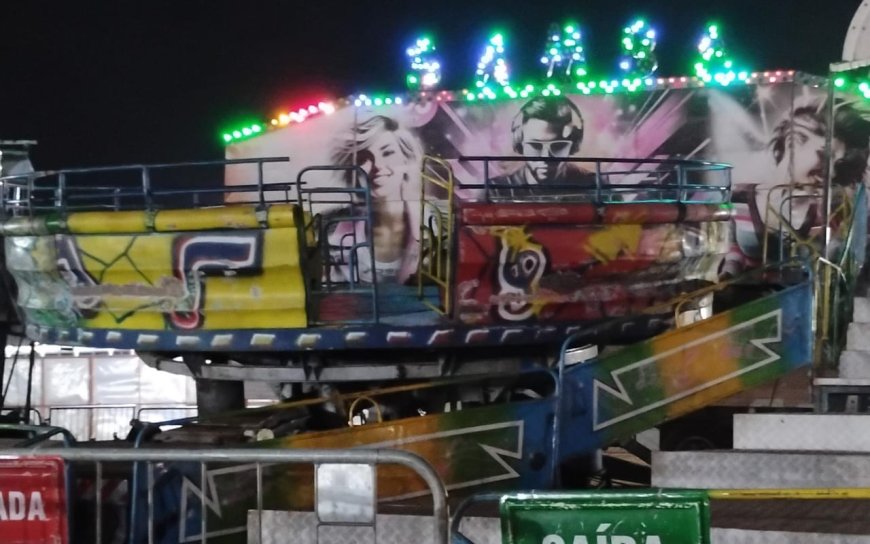 Polícia Civil investiga as causas que levaram quatro pessoas a se acidentarem em brinquedo na Expoagro de Guaxupé