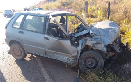 Após colisão entre veículos na MG-184, idoso gravemente ferido vai a óbito em hospital de Alfenas