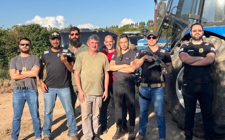 Trator furtado em Alterosa é recuperado pela Polícia Civil entre Nova Resende e Conceição da Aparecida