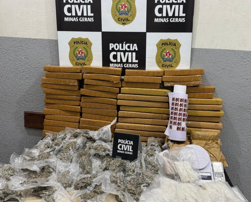 Homem de 27 anos é preso com 50 Kg de maconha e 700 pinos de cocaína no Sul de Minas