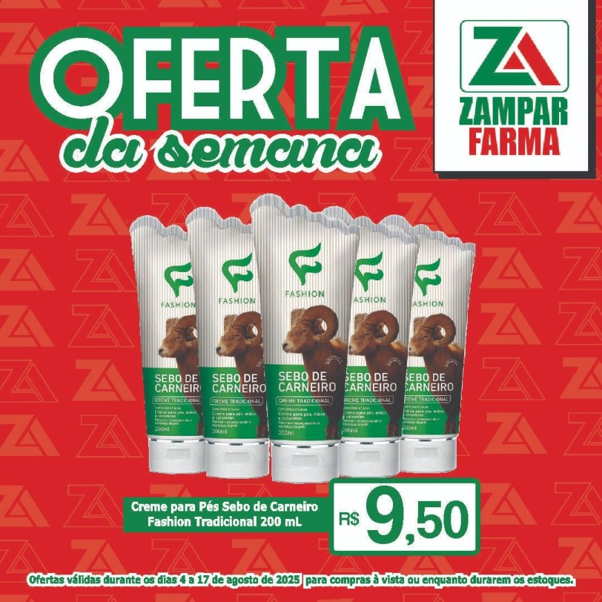 Ofertas da semana na Zampar Farma