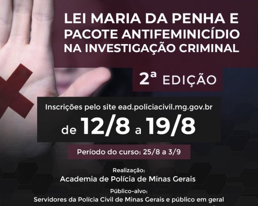 Polícia Civil oferece capacitação para o enfrentamento da violência doméstica