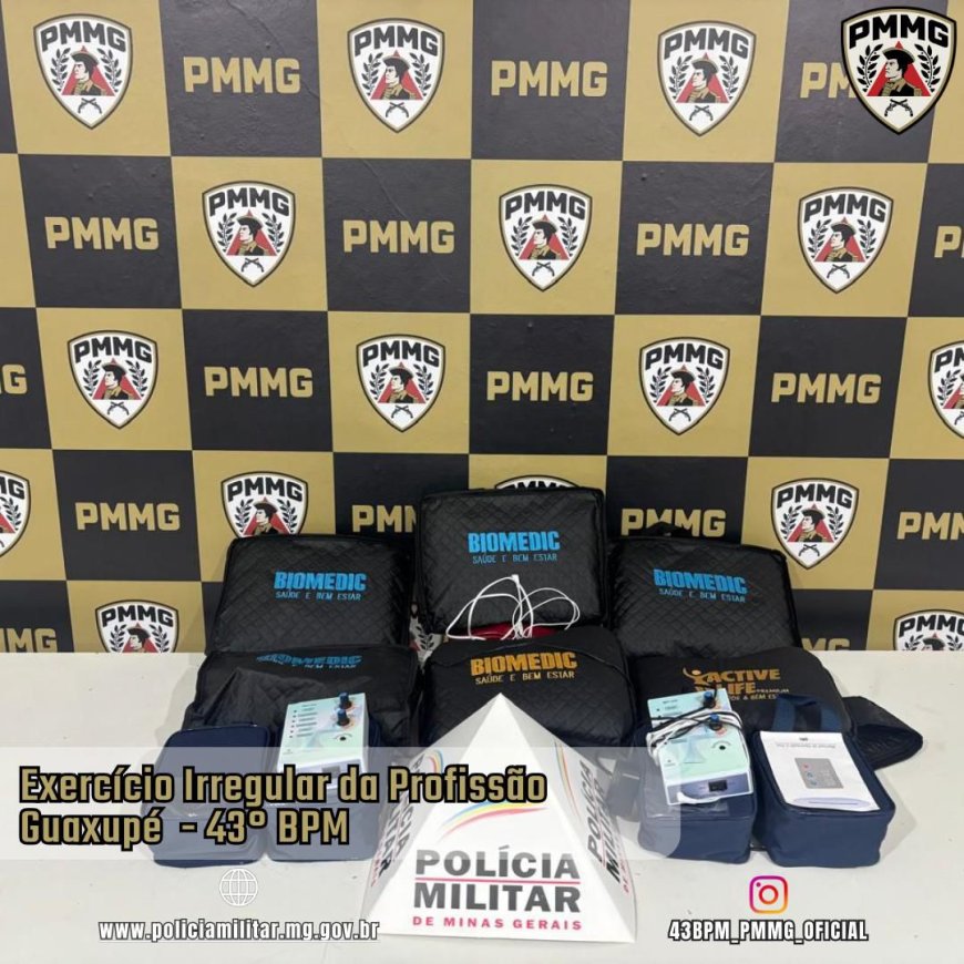 Polícia Militar prende indivíduos que estavam se passando por fisioterapeutas da Prefeitura de Guaxupé
