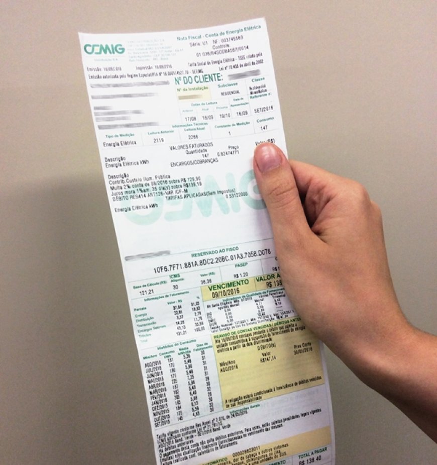 Clientes da Cemig receberão R$ 84 milhões em descontos na conta de energia em agosto