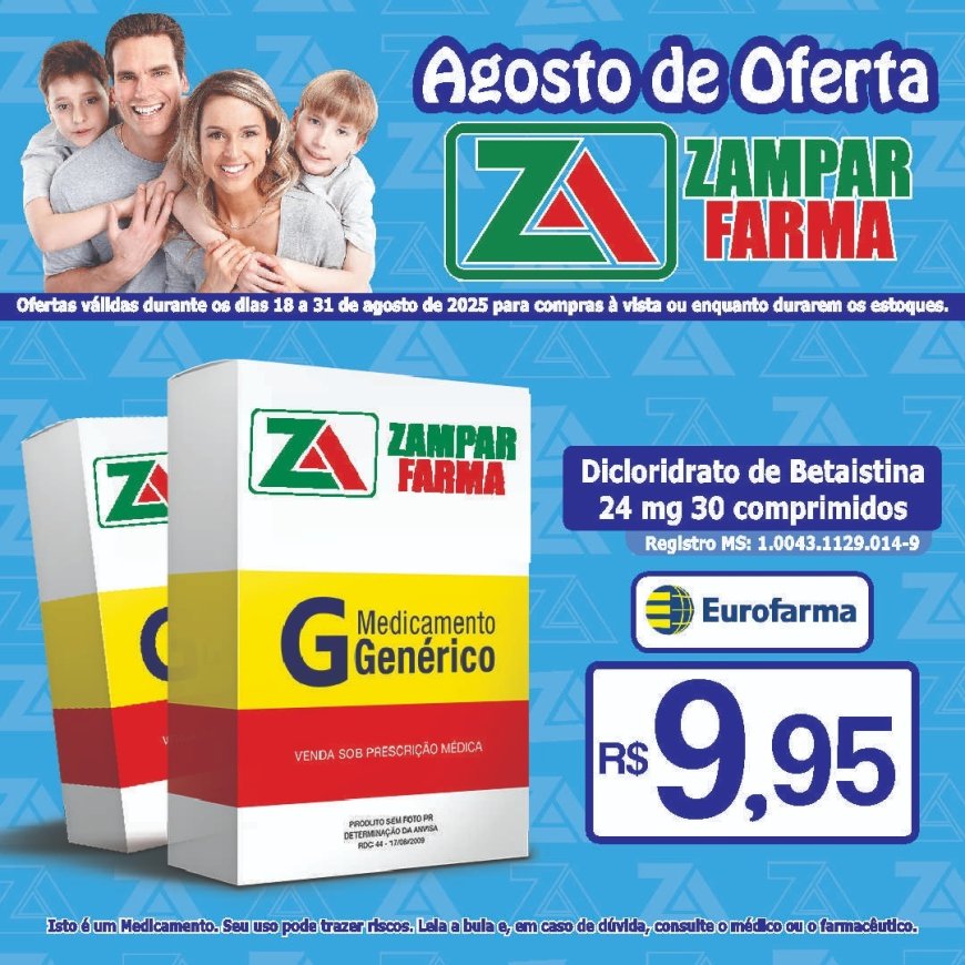 Agosto de Ofertas na Zampar Farma