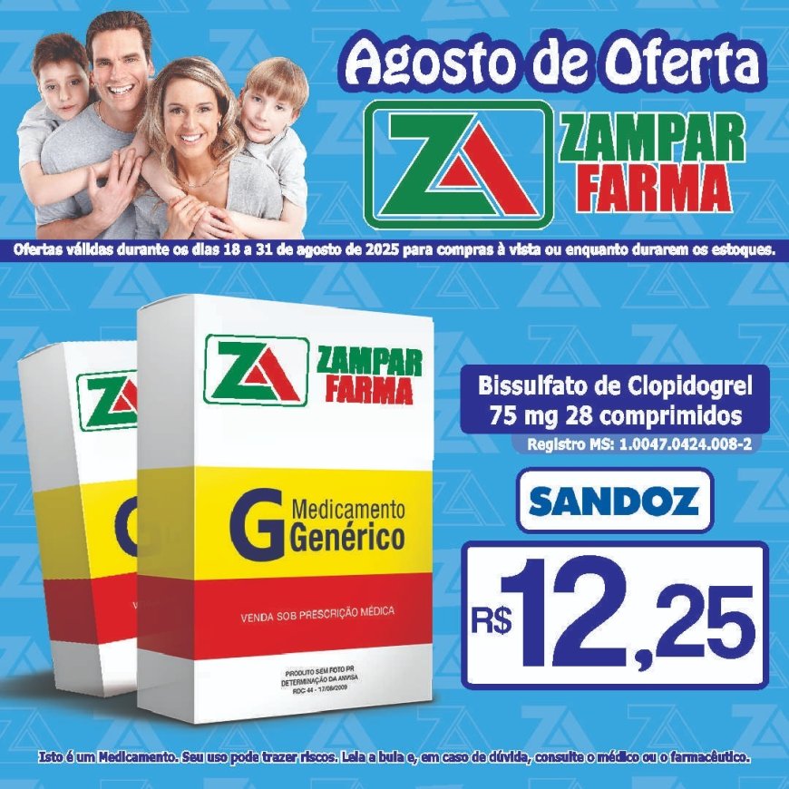 Agosto de Ofertas na Zampar Farma