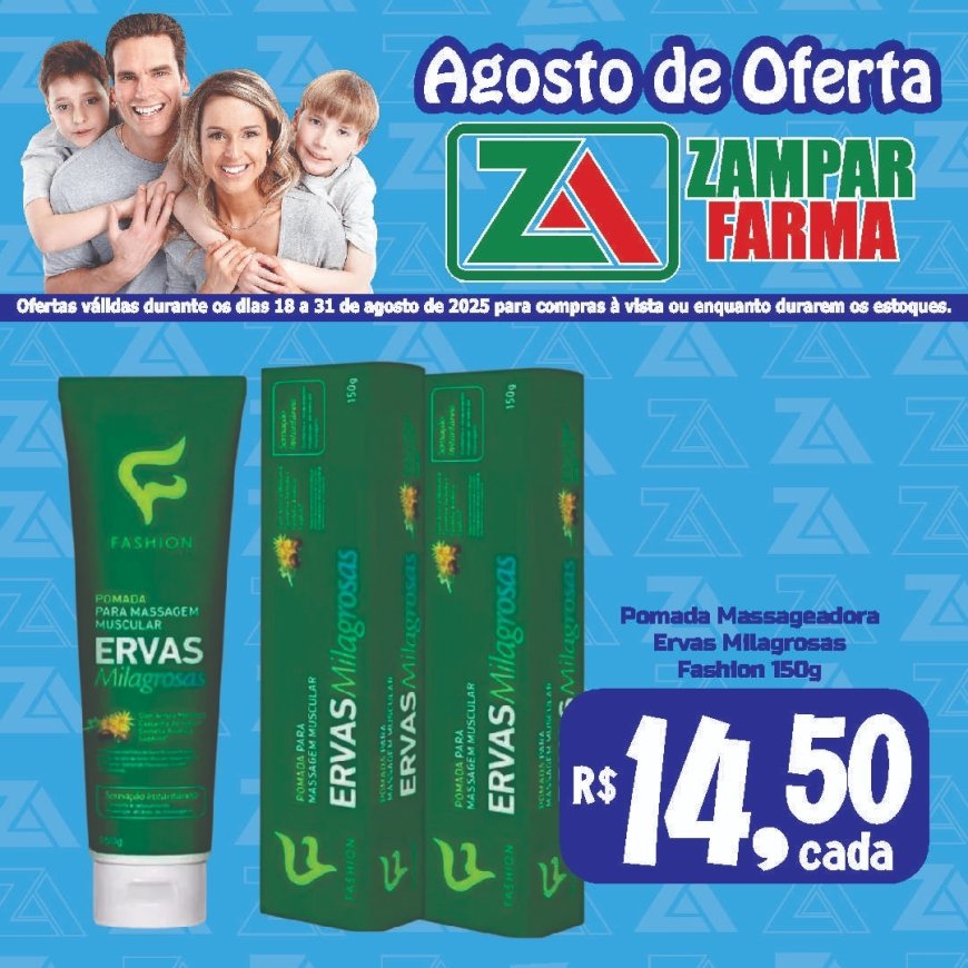 Agosto de Ofertas na Zampar Farma